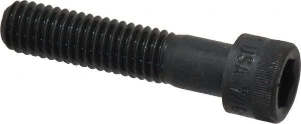 Holo-Krome - 7/16-14 UNC Hex Socket Drive, Socket Cap Screw - Alloy Steel, Black Oxide Finish, Partially Threaded, 2" Length Under Head - Apex Tool & Supply