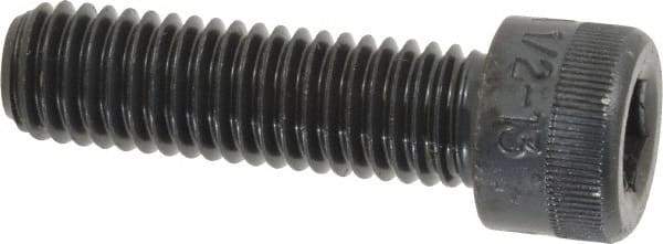 Holo-Krome - 1/2-13 UNC Hex Socket Drive, Socket Cap Screw - Alloy Steel, Black Oxide Finish, Fully Threaded, 1-3/4" Length Under Head - Apex Tool & Supply