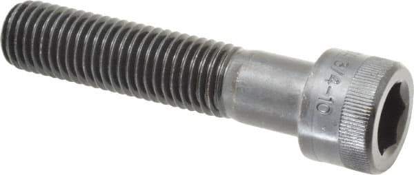Holo-Krome - 3/4-10 UNC Hex Socket Drive, Socket Cap Screw - Alloy Steel, Black Oxide Finish, Partially Threaded, 3-1/2" Length Under Head - Apex Tool & Supply