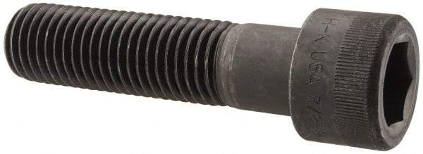 Holo-Krome - 7/8-9 UNC Hex Socket Drive, Socket Cap Screw - Alloy Steel, Black Oxide Finish, Partially Threaded, 3-1/2" Length Under Head - Apex Tool & Supply
