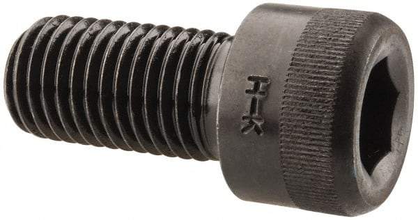 Holo-Krome - 1-8 UNC Hex Socket Drive, Socket Cap Screw - Alloy Steel, Black Oxide Finish, Fully Threaded, 2" Length Under Head - Apex Tool & Supply