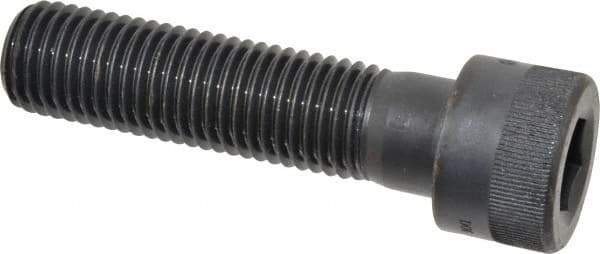 Holo-Krome - 1-8 UNC Hex Socket Drive, Socket Cap Screw - Alloy Steel, Black Oxide Finish, Partially Threaded, 4" Length Under Head - Apex Tool & Supply