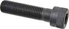 Holo-Krome - 1-8 UNC Hex Socket Drive, Socket Cap Screw - Alloy Steel, Black Oxide Finish, Partially Threaded, 4" Length Under Head - Apex Tool & Supply