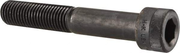 Holo-Krome - 1-8 UNC Hex Socket Drive, Socket Cap Screw - Alloy Steel, Black Oxide Finish, Partially Threaded, 6" Length Under Head - Apex Tool & Supply