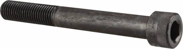 Holo-Krome - 1-8 UNC Hex Socket Drive, Socket Cap Screw - Alloy Steel, Black Oxide Finish, Partially Threaded, 8" Length Under Head - Apex Tool & Supply