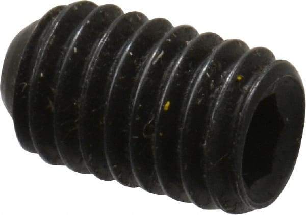 Holo-Krome - #10-32 UNF, 5/16" OAL, Cup Point Set Screw - Grade 8 Alloy Steel, 3/32" Key - Apex Tool & Supply