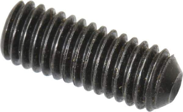 Holo-Krome - #10-32 UNF, 1/2" OAL, Cup Point Set Screw - Grade 8 Alloy Steel, 3/32" Key - Apex Tool & Supply
