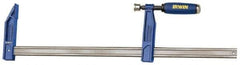 Irwin - 24" Capacity, 4-7/8" Throat Depth Bar Clamp - 1,150 Lb Clamping Pressure, 24" OAL - Apex Tool & Supply