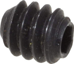 Holo-Krome - #4-40 UNC, 1/8" OAL, Cup Point Set Screw - Grade 8 Alloy Steel, 0.05" Key - Apex Tool & Supply
