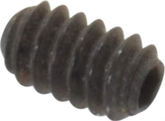 Holo-Krome - #4-40 UNC, 3/16" OAL, Cup Point Set Screw - Grade 8 Alloy Steel, 0.05" Key - Apex Tool & Supply