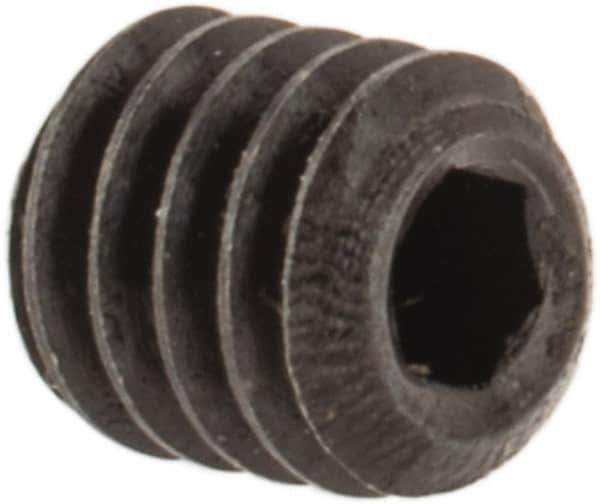 Holo-Krome - #4-48 UNF, 1/8" OAL, Cup Point Set Screw - Grade 8 Alloy Steel, 0.05" Key - Apex Tool & Supply