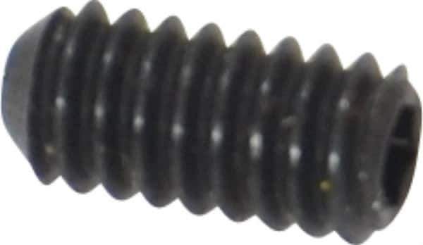Holo-Krome - #5-40 UNC, 1/4" OAL, Cup Point Set Screw - Grade 8 Alloy Steel, 1/16" Key - Apex Tool & Supply