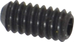 Holo-Krome - #5-40 UNC, 1/4" OAL, Cup Point Set Screw - Grade 8 Alloy Steel, 1/16" Key - Apex Tool & Supply