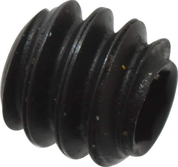 Holo-Krome - #6-32 UNC, 1/8" OAL, Cup Point Set Screw - Grade 8 Alloy Steel, 1/16" Key - Apex Tool & Supply