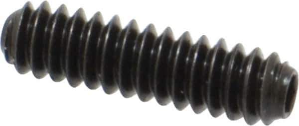 Holo-Krome - #6-32 UNC, 1/2" OAL, Cup Point Set Screw - Grade 8 Alloy Steel, 1/16" Key - Apex Tool & Supply