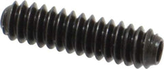 Holo-Krome - #6-32 UNC, 1/2" OAL, Cup Point Set Screw - Grade 8 Alloy Steel, 1/16" Key - Apex Tool & Supply