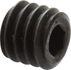 Holo-Krome - #6-40 UNF, 1/8" OAL, Cup Point Set Screw - Grade 8 Alloy Steel, 1/16" Key - Apex Tool & Supply