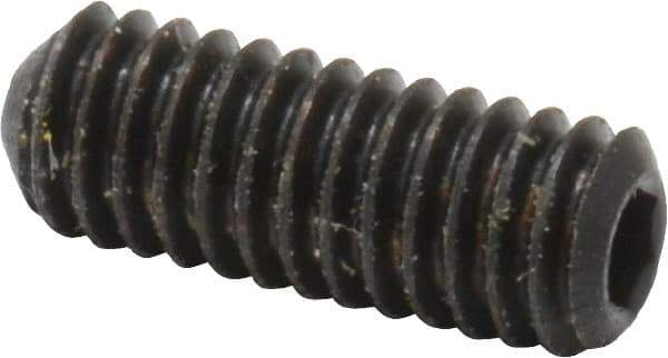 Holo-Krome - #6-40 UNF, 3/8" OAL, Cup Point Set Screw - Grade 8 Alloy Steel, 1/16" Key - Apex Tool & Supply