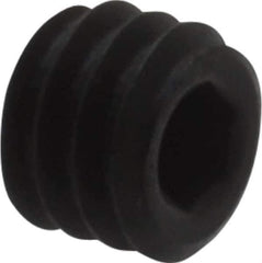 Holo-Krome - #8-32 UNC, 1/8" OAL, Cup Point Set Screw - Grade 8 Alloy Steel, 5/64" Key - Apex Tool & Supply