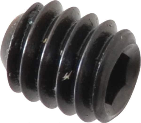 Holo-Krome - #8-32 UNC, 3/16" OAL, Cup Point Set Screw - Grade 8 Alloy Steel, 5/64" Key - Apex Tool & Supply