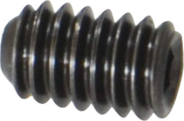 Holo-Krome - #8-32 UNC, 1/4" OAL, Cup Point Set Screw - Grade 8 Alloy Steel, 5/64" Key - Apex Tool & Supply