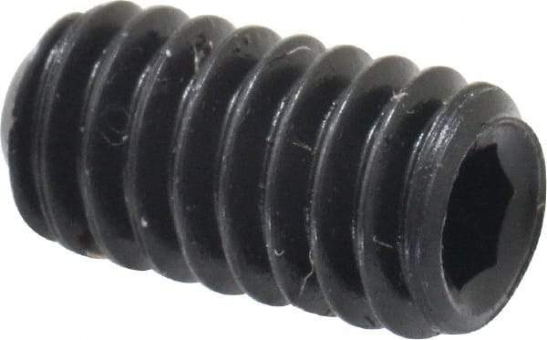 Holo-Krome - #8-32 UNC, 5/16" OAL, Cup Point Set Screw - Grade 8 Alloy Steel, 5/64" Key - Apex Tool & Supply