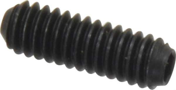 Holo-Krome - #8-32 UNC, 1/2" OAL, Cup Point Set Screw - Grade 8 Alloy Steel, 5/64" Key - Apex Tool & Supply