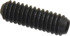 Holo-Krome - #8-32 UNC, 1/2" OAL, Cup Point Set Screw - Grade 8 Alloy Steel, 5/64" Key - Apex Tool & Supply