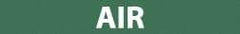 NMC - Pipe Marker with Air Legend and No Graphic - 3/4 to 1-1/4" Pipe Outside Diam, White on Green - Apex Tool & Supply