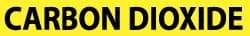 NMC - Pipe Marker with Carbon Dioxide Legend and No Graphic - 3/4 to 1-1/4" Pipe Outside Diam, Black on Yellow - Apex Tool & Supply