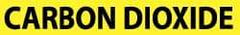 NMC - Pipe Marker with Carbon Dioxide Legend and No Graphic - 3/4 to 1-1/4" Pipe Outside Diam, Black on Yellow - Apex Tool & Supply