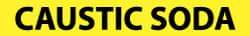 NMC - Pipe Marker with Caustic Soda Legend and No Graphic - 2-1/2 to 6" Pipe Outside Diam, Black on Yellow - Apex Tool & Supply