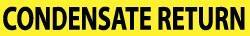 NMC - Pipe Marker with Condensate Return Legend and No Graphic - 3/4 to 1-1/4" Pipe Outside Diam, Black on Yellow - Apex Tool & Supply