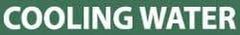 NMC - Pipe Marker with Cooling Water Legend and No Graphic - 3/4 to 1-1/4" Pipe Outside Diam, White on Green - Apex Tool & Supply
