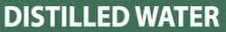 NMC - Pipe Marker with Distilled Water Legend and No Graphic - 1-1/2 to 2" Pipe Outside Diam, White on Green - Apex Tool & Supply