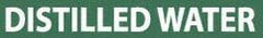 NMC - Pipe Marker with Distilled Water Legend and No Graphic - 3/4 to 1-1/4" Pipe Outside Diam, White on Green - Apex Tool & Supply