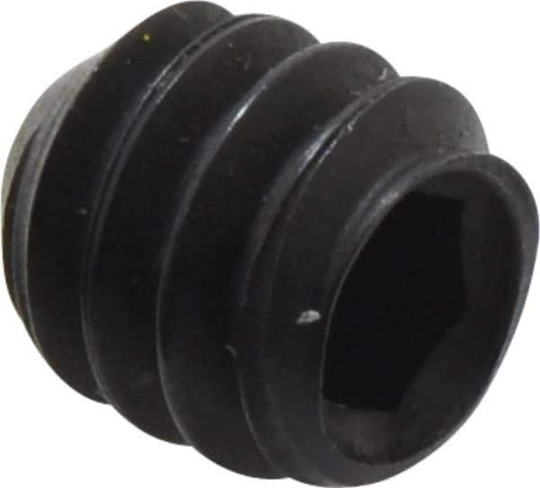 Holo-Krome - #10-24 UNC, 3/16" OAL, Cup Point Set Screw - Grade 8 Alloy Steel, 3/32" Key - Apex Tool & Supply