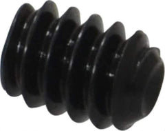 Holo-Krome - #10-24 UNC, 1/4" OAL, Cup Point Set Screw - Grade 8 Alloy Steel, 3/32" Key - Apex Tool & Supply