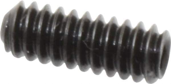 Holo-Krome - #10-24 UNC, 1/2" OAL, Cup Point Set Screw - Grade 8 Alloy Steel, 3/32" Key - Apex Tool & Supply