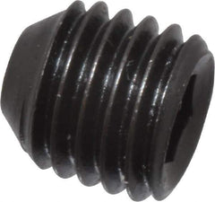 Holo-Krome - 1/4-28 UNF, 1/4" OAL, Cup Point Set Screw - Grade 8 Alloy Steel, 1/8" Key - Apex Tool & Supply