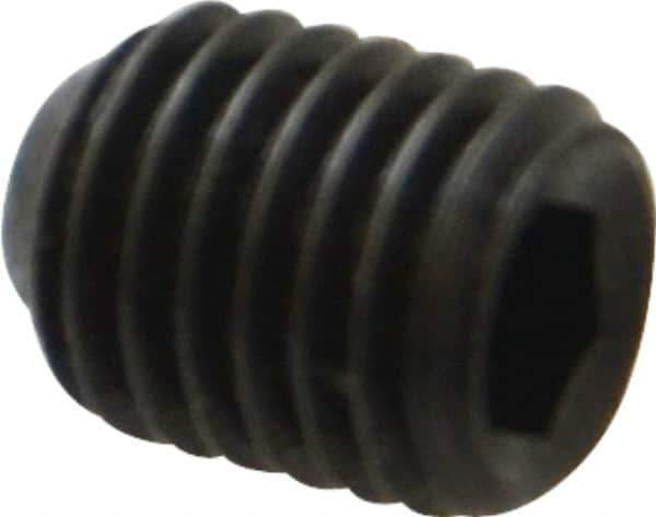 Holo-Krome - 1/4-28 UNF, 5/16" OAL, Cup Point Set Screw - Grade 8 Alloy Steel, 1/8" Key - Apex Tool & Supply