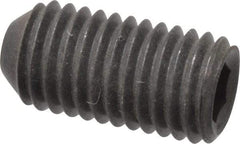 Holo-Krome - 1/4-28 UNF, 1/2" OAL, Cup Point Set Screw - Grade 8 Alloy Steel, 1/8" Key - Apex Tool & Supply
