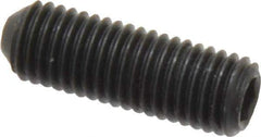 Holo-Krome - 1/4-28 UNF, 3/4" OAL, Cup Point Set Screw - Grade 8 Alloy Steel, 1/8" Key - Apex Tool & Supply