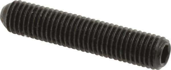 Holo-Krome - 1/4-28 UNF, 1-1/4" OAL, Cup Point Set Screw - Grade 8 Alloy Steel, 1/8" Key - Apex Tool & Supply