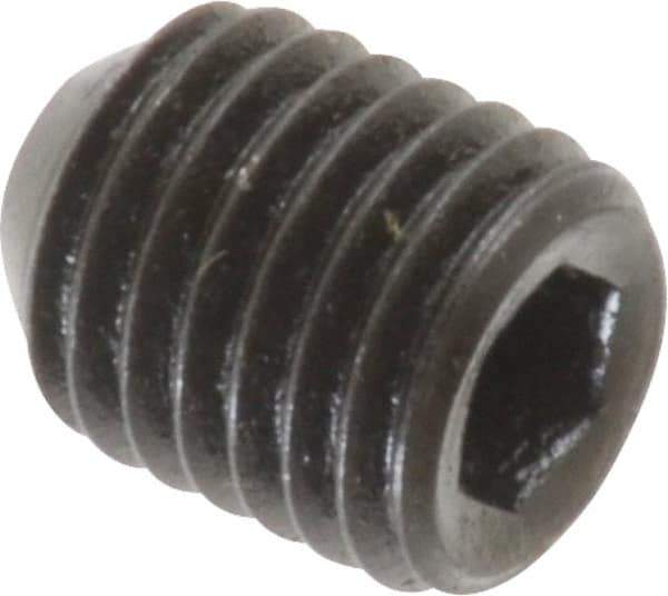 Holo-Krome - 5/16-24 UNF, 3/8" OAL, Cup Point Set Screw - Grade 8 Alloy Steel, 5/32" Key - Apex Tool & Supply