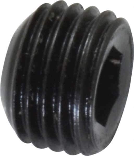 Holo-Krome - 3/8-24 UNF, 1/4" OAL, Cup Point Set Screw - Grade 8 Alloy Steel, 3/16" Key - Apex Tool & Supply