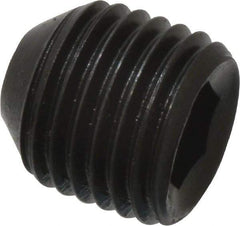 Holo-Krome - 3/8-24 UNF, 3/8" OAL, Cup Point Set Screw - Grade 8 Alloy Steel, 3/16" Key - Apex Tool & Supply
