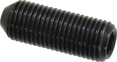 Holo-Krome - 3/8-24 UNF, 1" OAL, Cup Point Set Screw - Grade 8 Alloy Steel, 3/16" Key - Apex Tool & Supply