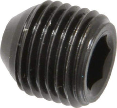 Holo-Krome - 1/2-20 UNF, 1/2" OAL, Cup Point Set Screw - Grade 8 Alloy Steel, 1/4" Key - Apex Tool & Supply