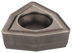 Kennametal - DFT06T308 HP Grade KMF Carbide Indexable Drill Insert - Uncoated, Trigon, 10mm Inscribed Circle - Apex Tool & Supply